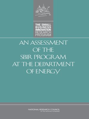 cover image of An Assessment of the SBIR Program at the Department of Energy